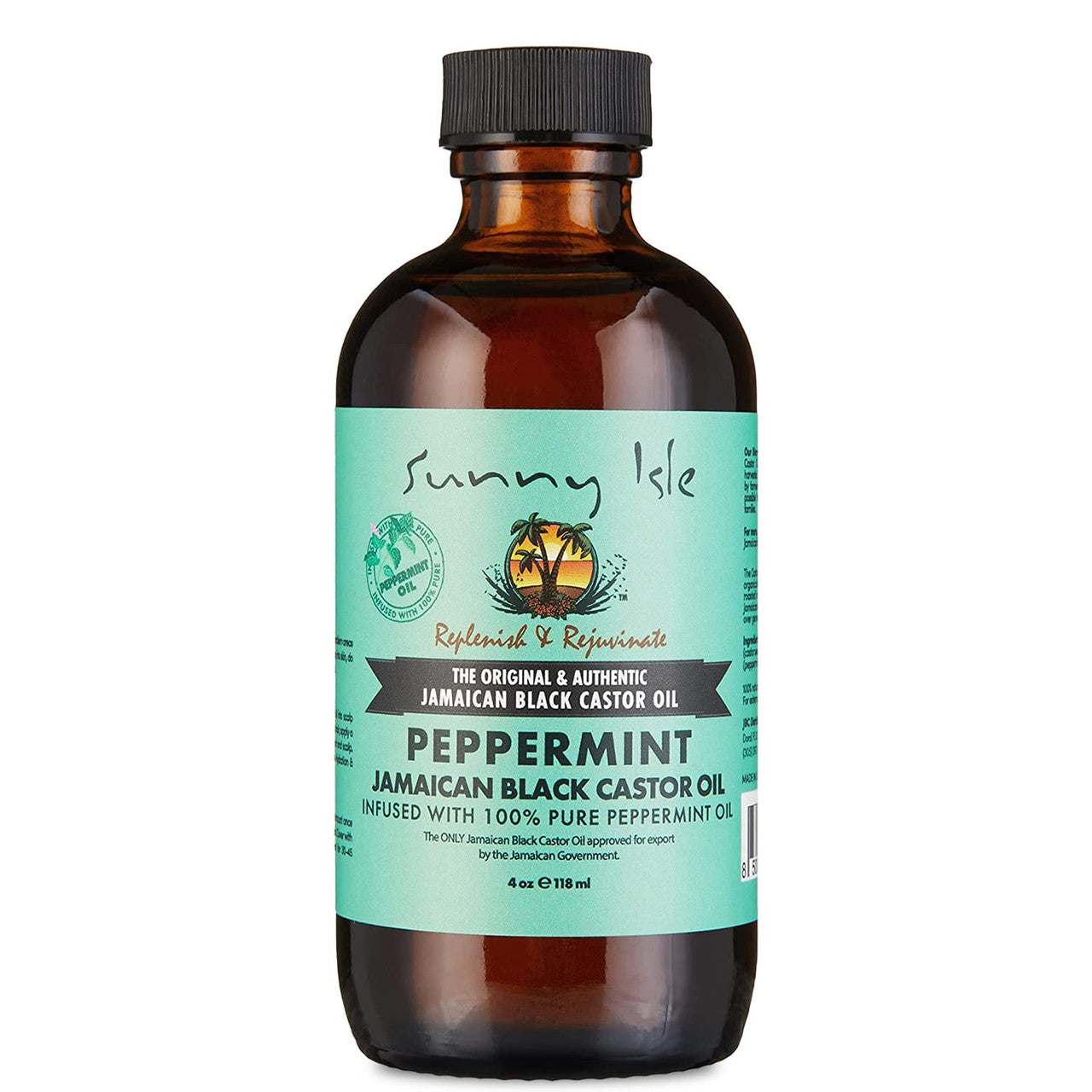 Sunny Isle Jamaican Black Castor Oil - Peppermint (4oz)
