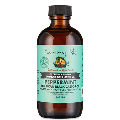 Sunny Isle Jamaican Black Castor Oil - Peppermint (4oz)