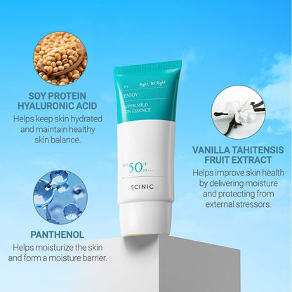 SCINIC Enjoy Super Mild Sun Essence SPF50+ / PA++++