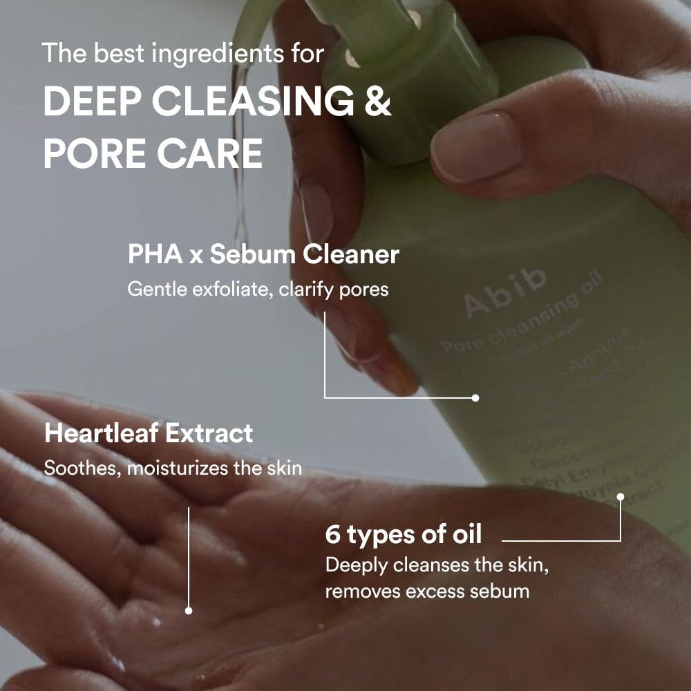 [Abib] Heartleaf Oil-Wash Pore Cleansing Oil (6.76oz)