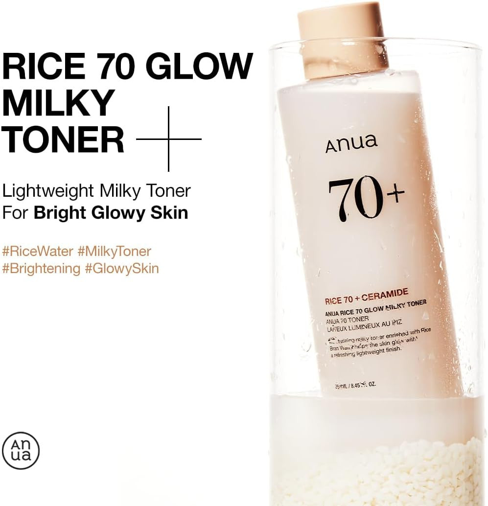 Anua Rice 70 Glow Milky Toner (8.45oz)