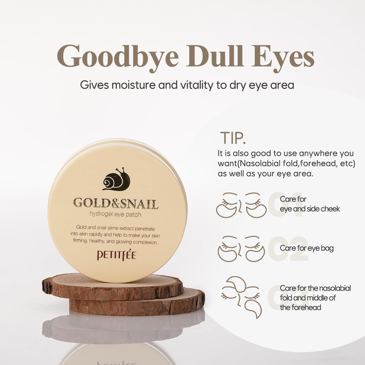 PETITFEE Gold & Snail Hydogel Eye Patch (60ea)