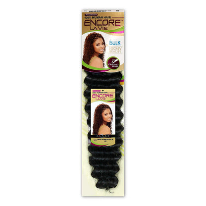 Janet Collection Human Hair Blend Braids Encore La Vie New Deep Bulk (18"-24")