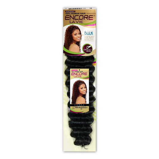 Janet Collection Human Hair Blend Braids Encore La Vie New Deep Bulk (18"-24")