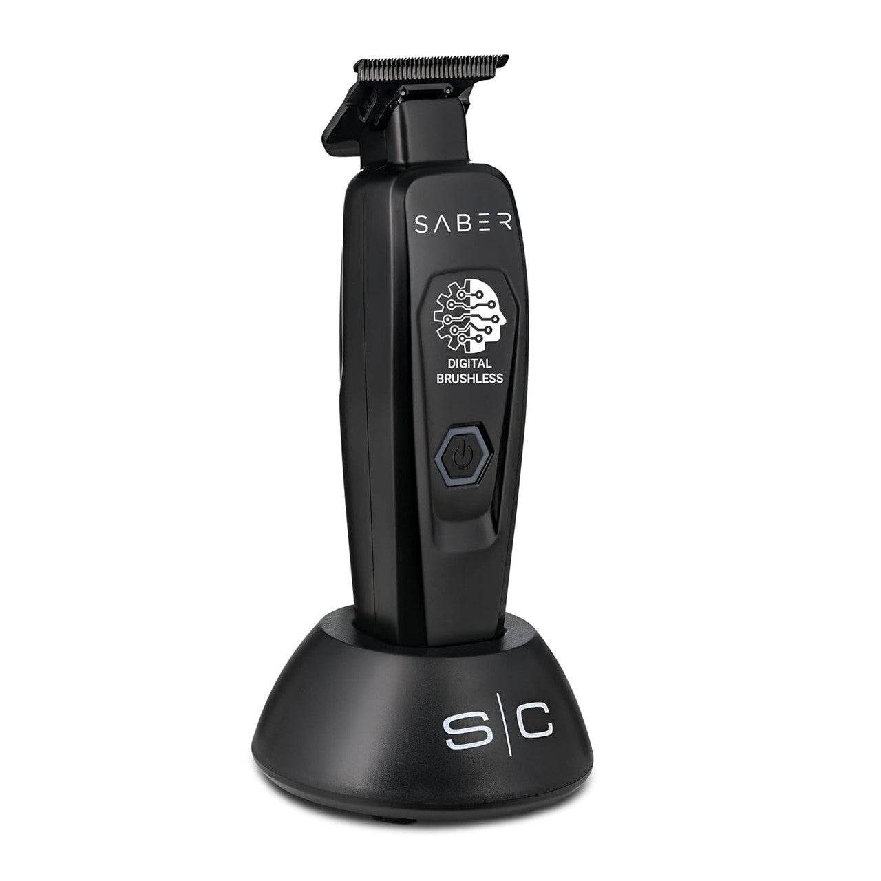 Stylecraft Saber Full Metal Body Digital Brushless Motor Cordless Hair Trimmer (Black)