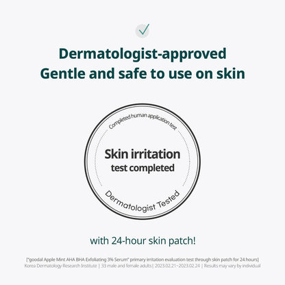 GOODAL Apple Mint AHA BHA Exfoliating Serum (1.69oz)