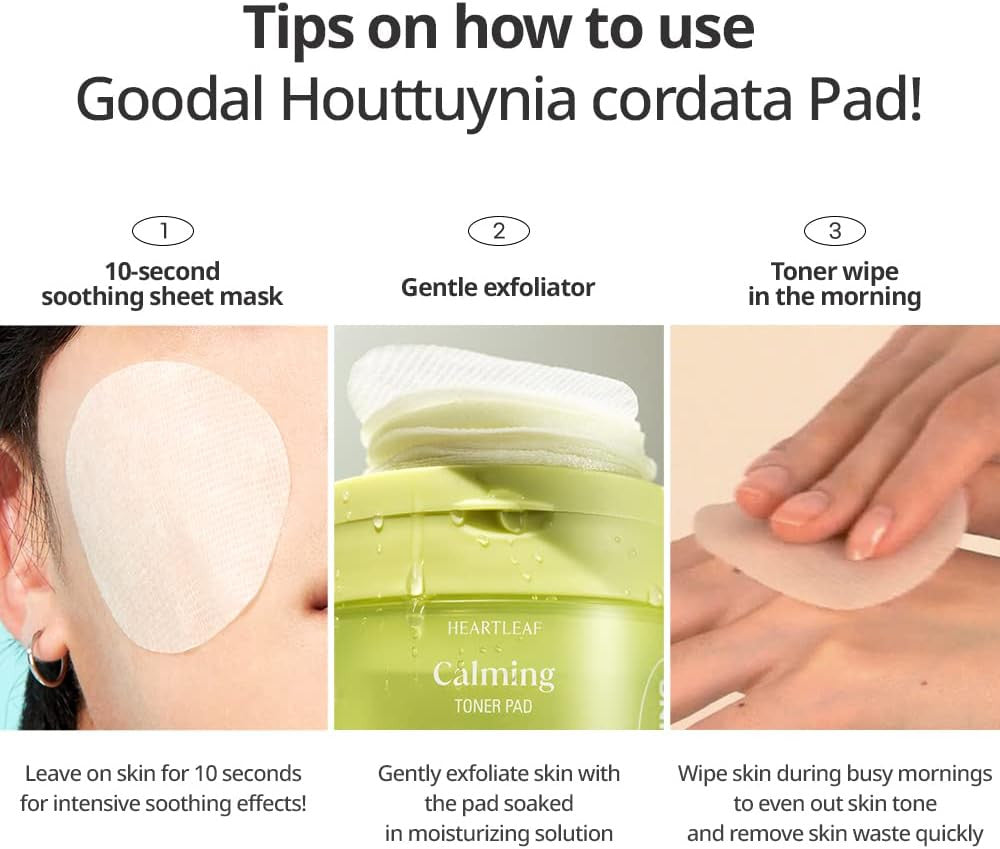 [GOODAL] Heart Leaf Calming Toner Pad (70 Pads)