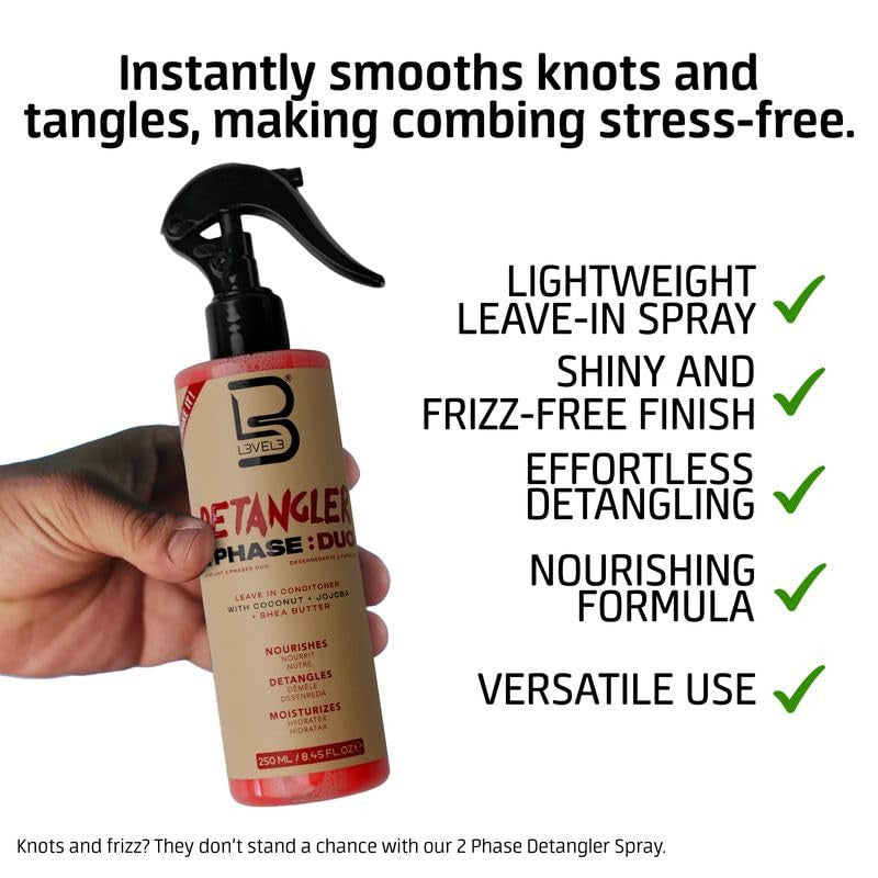 LEVEL 3 2 Phase Detangler Leave In Conditioner Spray