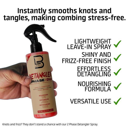 LEVEL 3 2 Phase Detangler Leave In Conditioner Spray