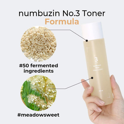 NUMBUZIN No.3 Super Glowing Essence Toner (6.76 oz)