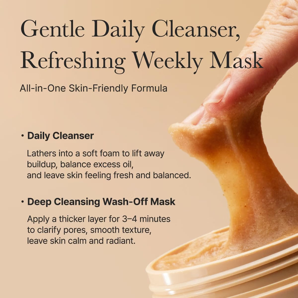ARENCIA Calendula Rice Mochi Cleanser (1.76oz)