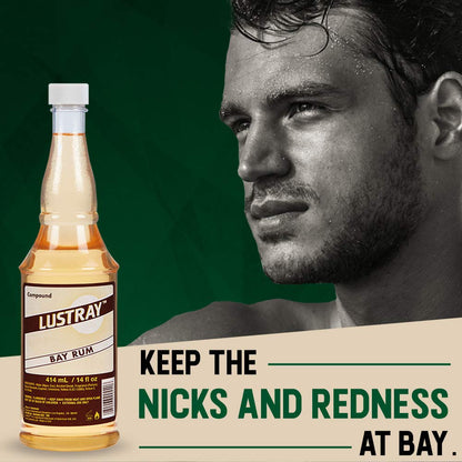 CLUBMAN Lustray Bay Rum Compound Cologne (14 oz)