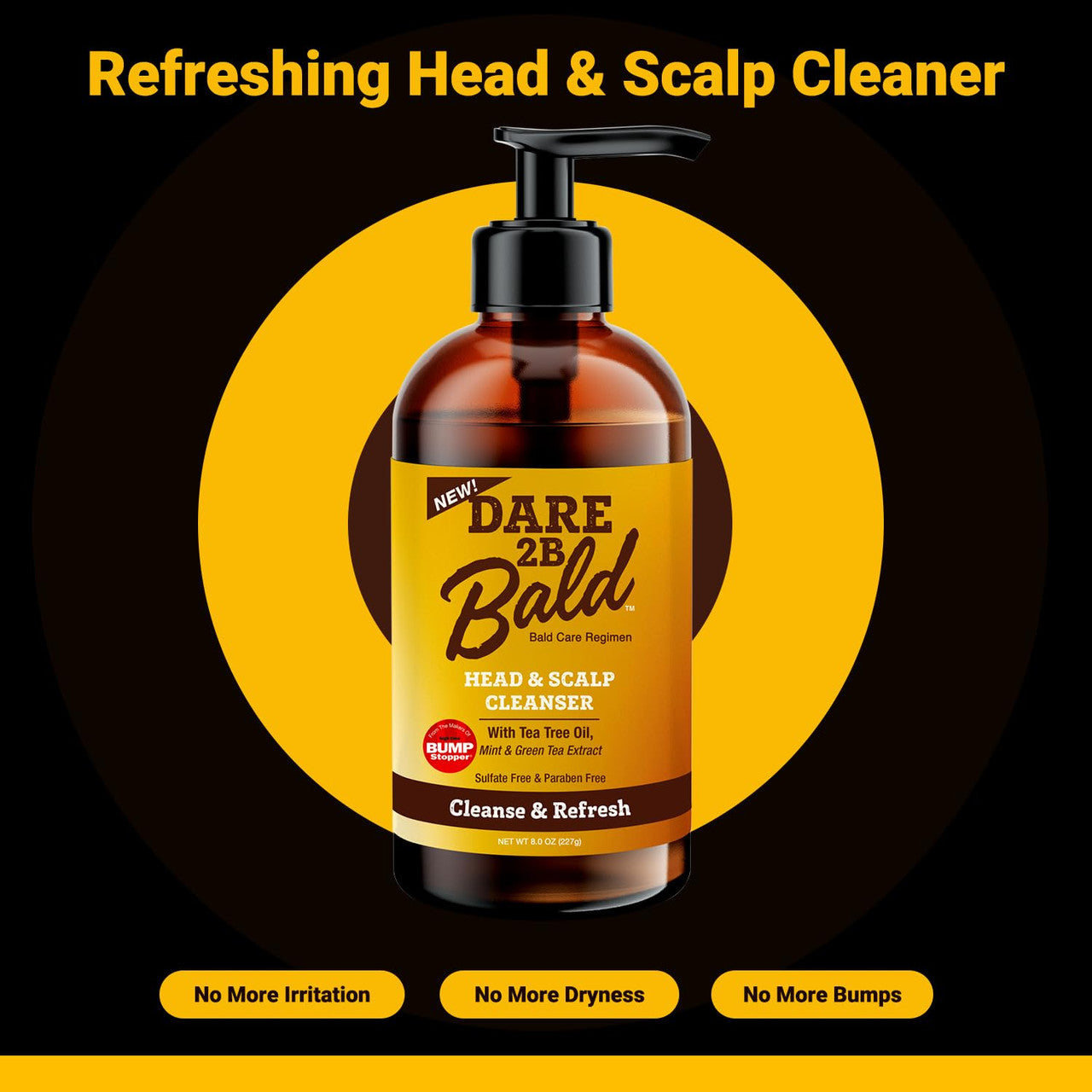 HIGH TIME Dare 2B Bald Head & Scalp Cleanser (8oz)
