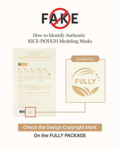 FULLY Rice Dough Facial Modeling Mask (1Sheet)