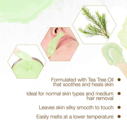 GiGi Tea Tree Creme Hair Removal Soft Wax