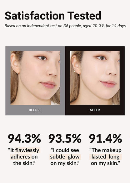 [JUNG SAEM MOOL] Essential Skin Nuder Cushion Refill Included (Fair Light)