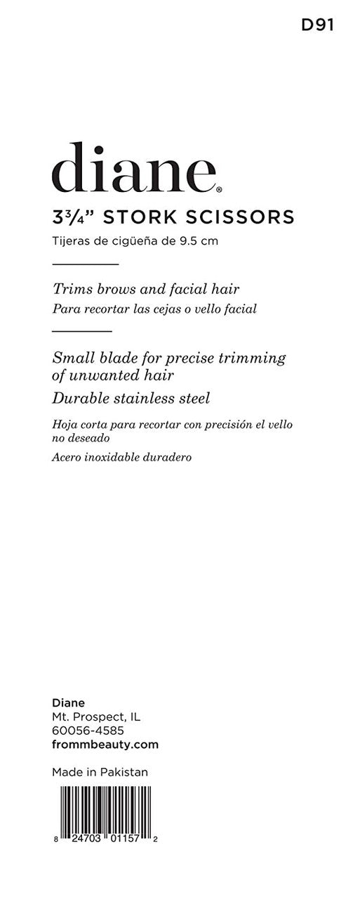 DIANE Stork Scissors for Eyebrows 3.75"