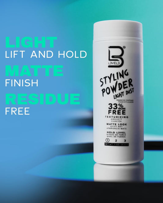 LEVEL 3 Light Hold Styling Powder - Light Dust (1oz)