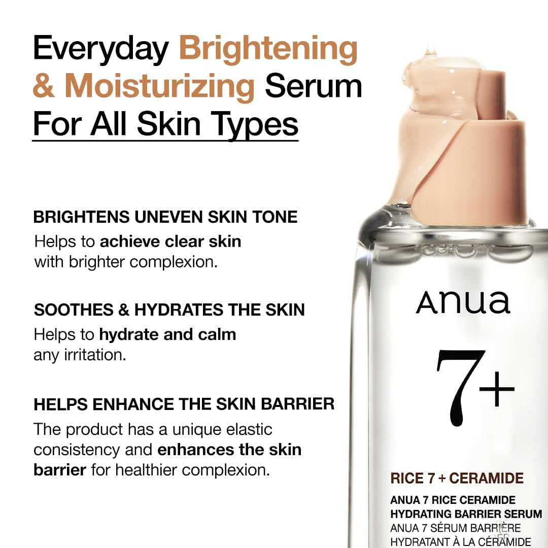 Anua 7 Rice Ceramide Hydrating Barrier Serum (1.69oz)
