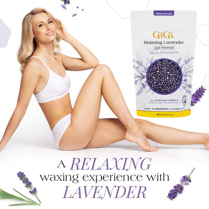 GIGI Relaxing Lavender Hard Wax Beads