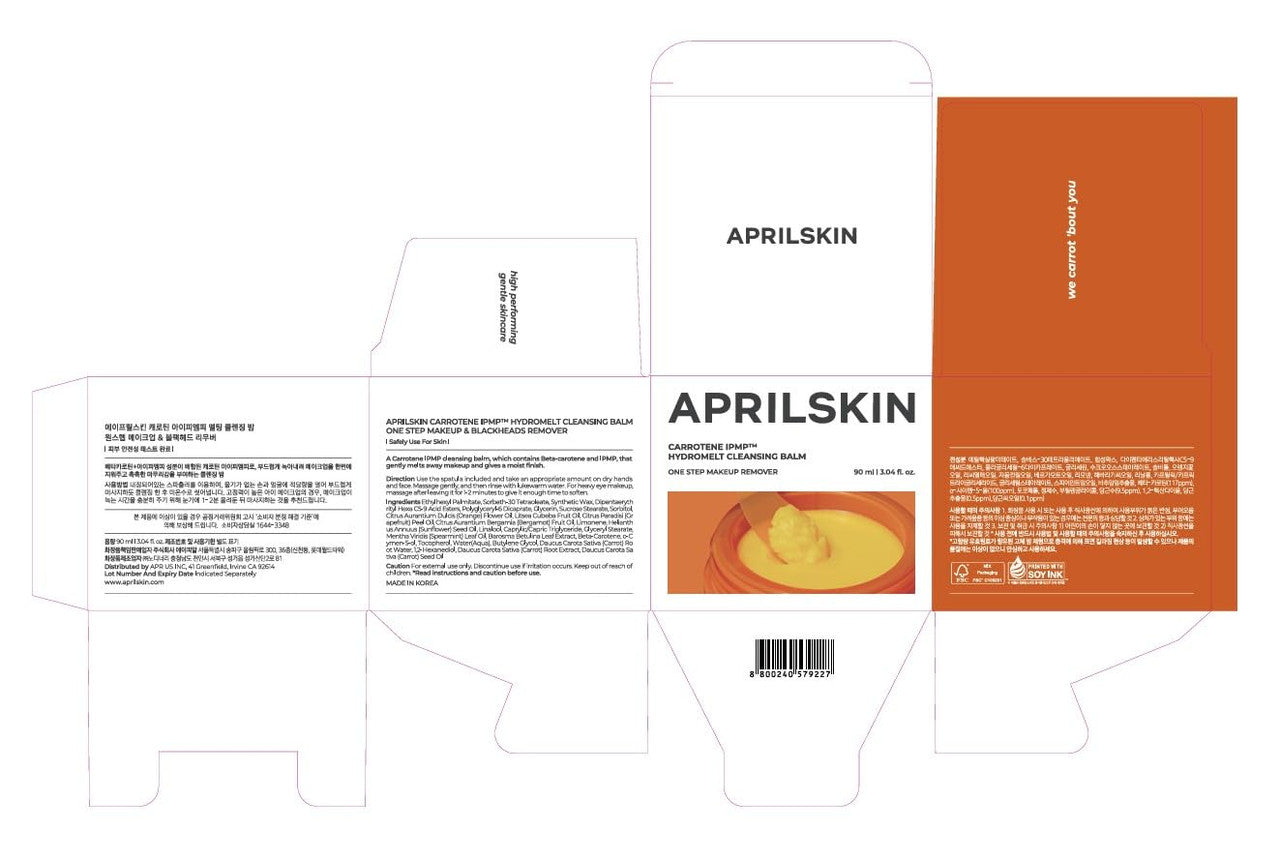 APRILSKIN Carrotene IPMP Hydromelt Cleansing Balm (3.04oz)