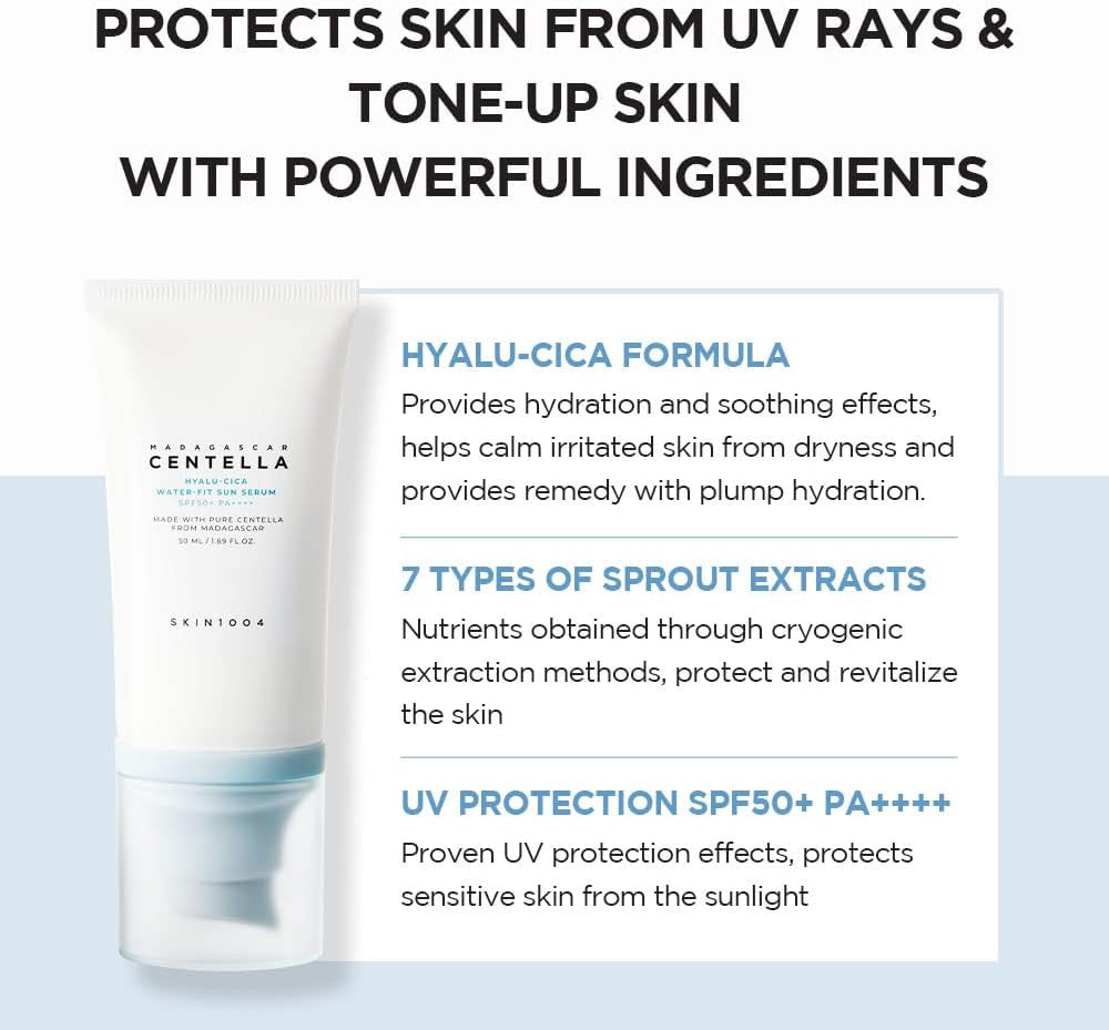 [SKIN1004] Madagascar Centella Hyalu-Cica Water-Fit Sun Serum (Twin Pack)