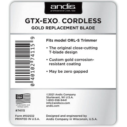 ANDIS GTX-EXO Cordless Gold Replacement Blade