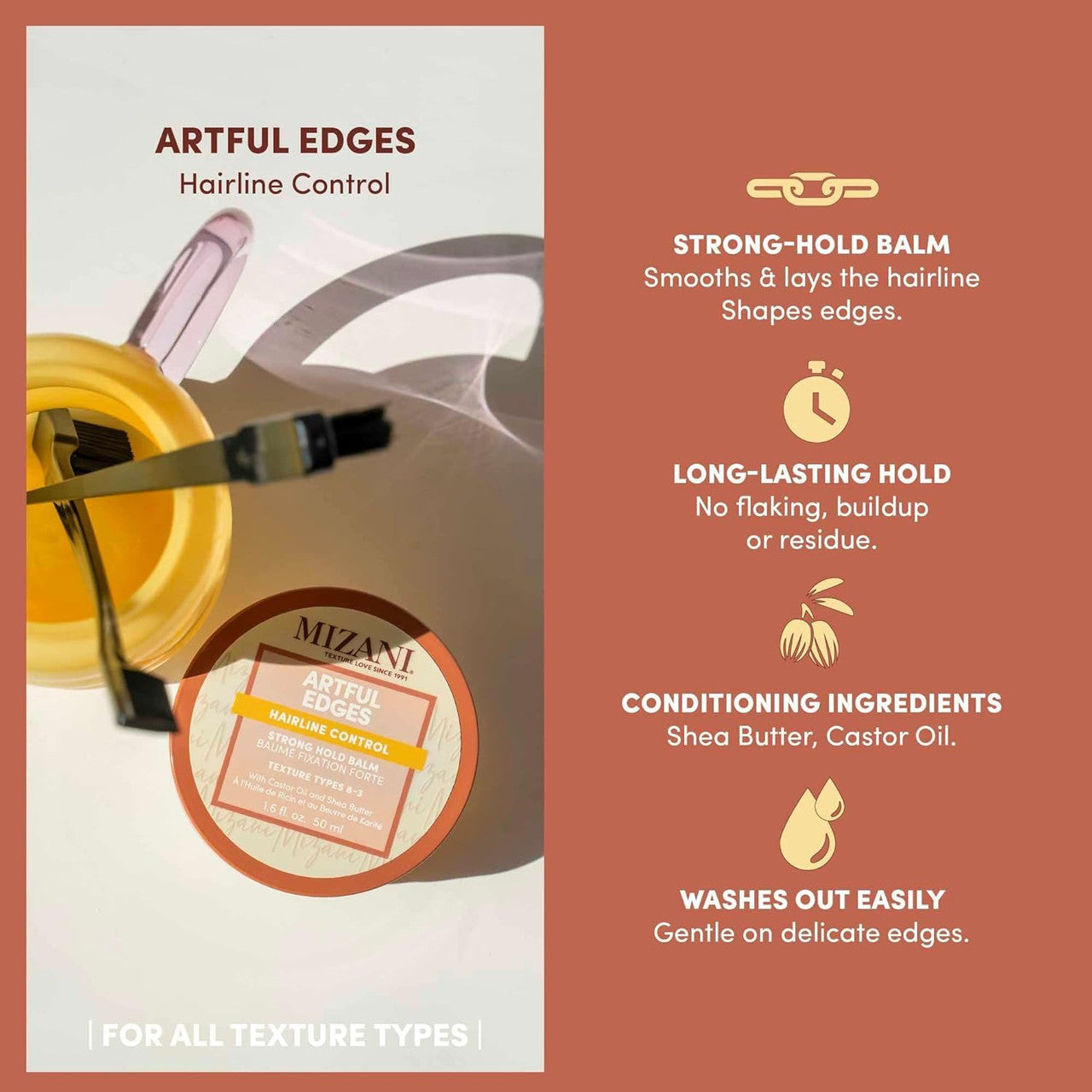 MIZANI Artful Edges Edge Control Gel (1.6 oz)