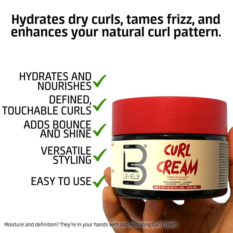 LEVEL 3 Hydrating Curl Cream (8.45oz)
