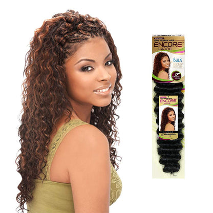 Janet Collection Human Hair Blend Braids Encore La Vie New Deep Bulk (18"-24")