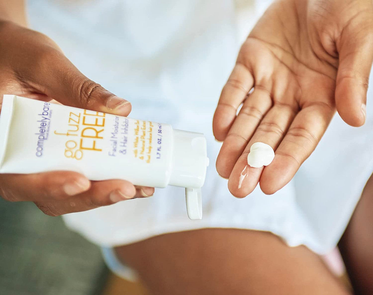 Completely Bare Go Fuzz FREE Facial Moisturizer & Hair Inhibitor