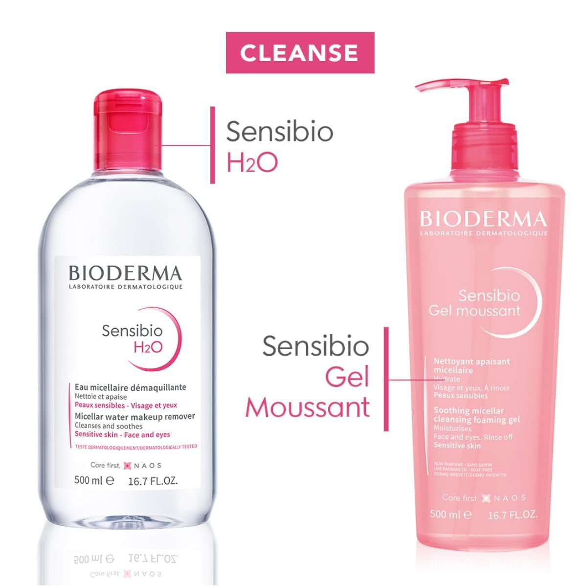 Bioderma Sensibio H2O Micellar Water Makeup Remover (16.7 oz)