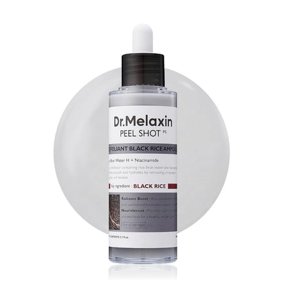 DR. MELAXIN Peel Shot Glow Black Rice Peeling Ampoule (80ml)