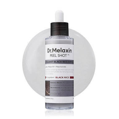 DR. MELAXIN Peel Shot Glow Black Rice Peeling Ampoule (80ml)