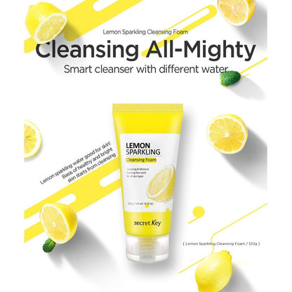 SECRETKEY  Lemon Sparkling Cleansing Foam (7.05oz)
