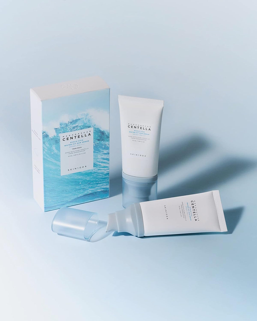 [SKIN1004] Madagascar Centella Hyalu-Cica Water-Fit Sun Serum (Twin Pack)
