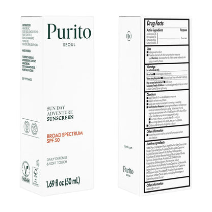 PURITO Seoul Sun Day Adventure Sunscreen SPF 50 (1.69oz)