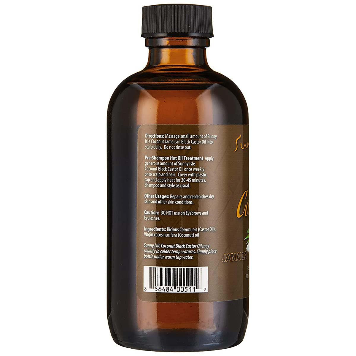 Sunny Isle Jamaican Black Castor Oil - Coconut Oil (4oz)