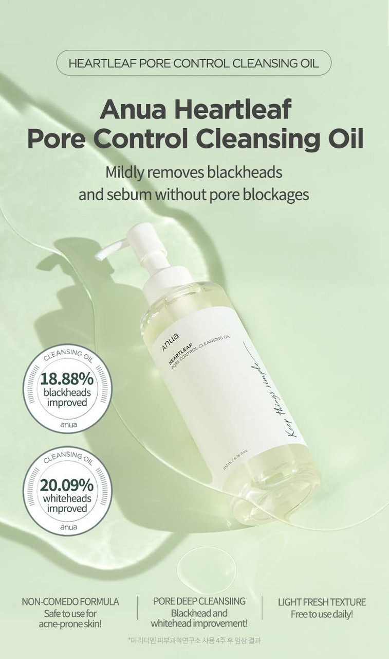 Anua Heartleaf Pore Control Cleansing Oil (6.76 oz)