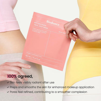 BIODANCE  Collagen Real Deep Hydrating Overnight Hydrogel Mask (1 Sheet)