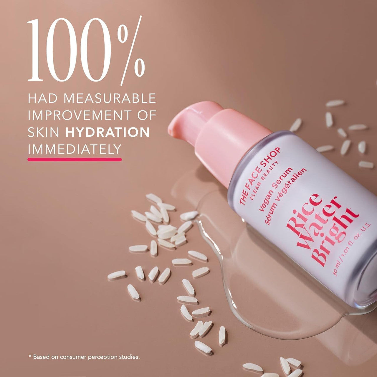 THE FACE SHOP Water Bright Serum, Vegan (1.01oz)