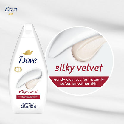 Dove Silky Velvet Body Wash (15.2oz)