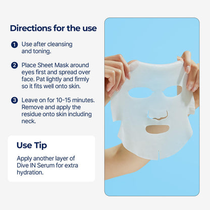 TORRIDEN Dive-In Low Molecule Hyaluronic Acid Face Mask (1 Sheet)
