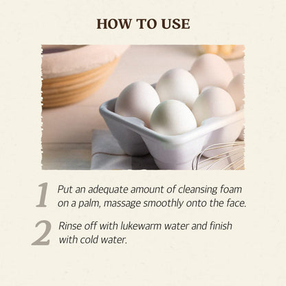 [SKINFOOD] Egg Perfect Pore Cleansing Foam (5.07oz)