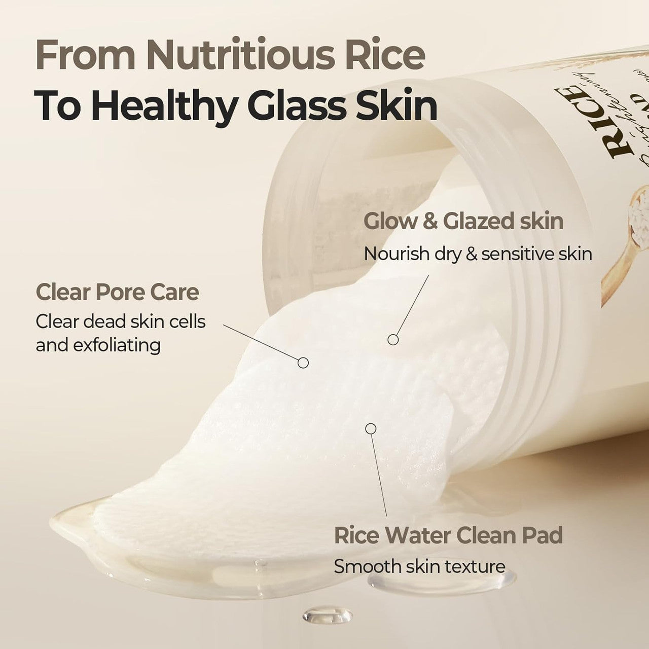 [SKINFOOD] Rice Daily Toner Pad (60Pads)