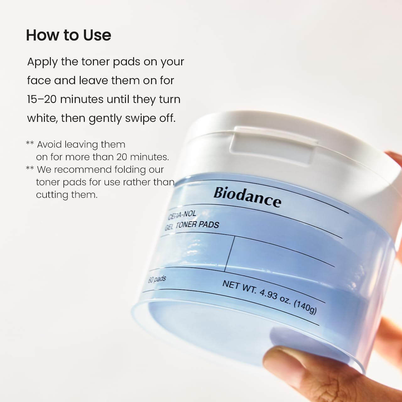 BIODANCE Cera-NOL Gel Toner Pads (60 Pads)
