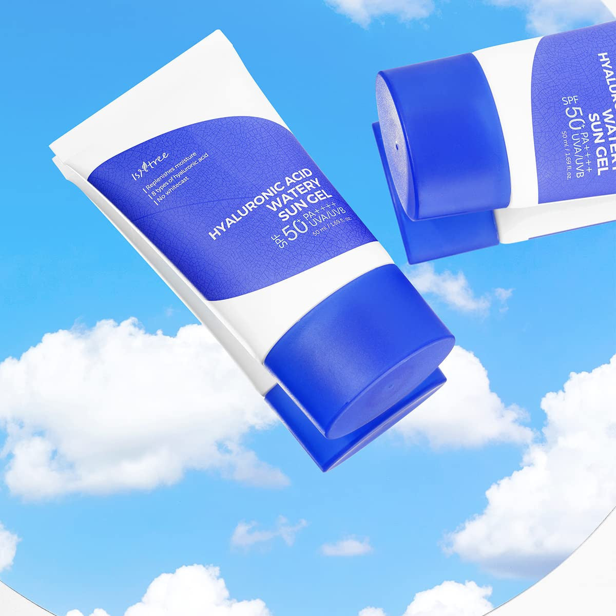 [ISNTREE] Hyaluronic Acid Watery Sun Gel, SPF 50+ PA++++ (2 packs)