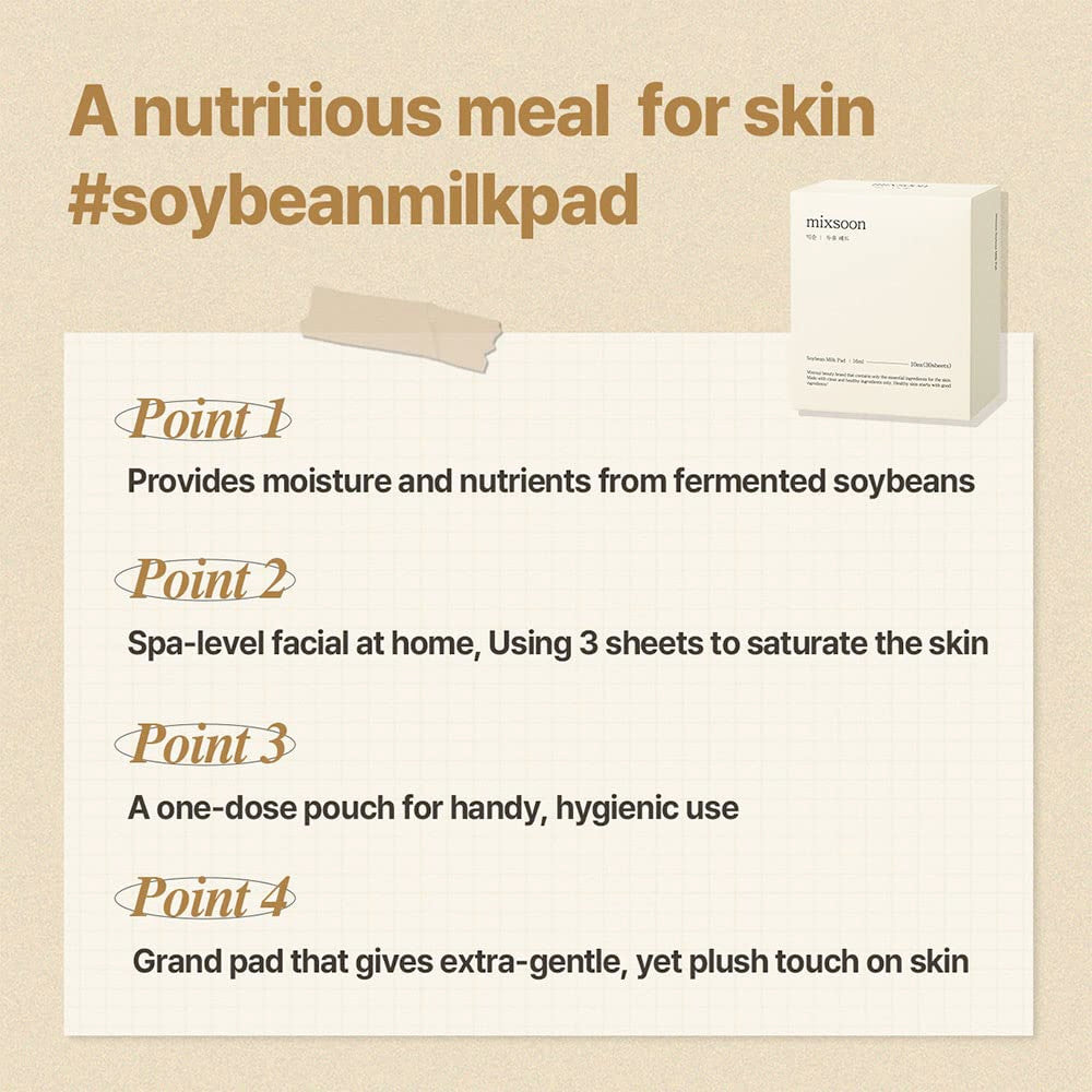 [MIXSOON] Soybean Milk Pad (1Sheet)