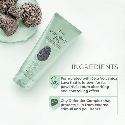THE FACE SHOP Jeju Volcanic Lava Deep Pore-Cleansing Foam Scrub (4.7 oz)