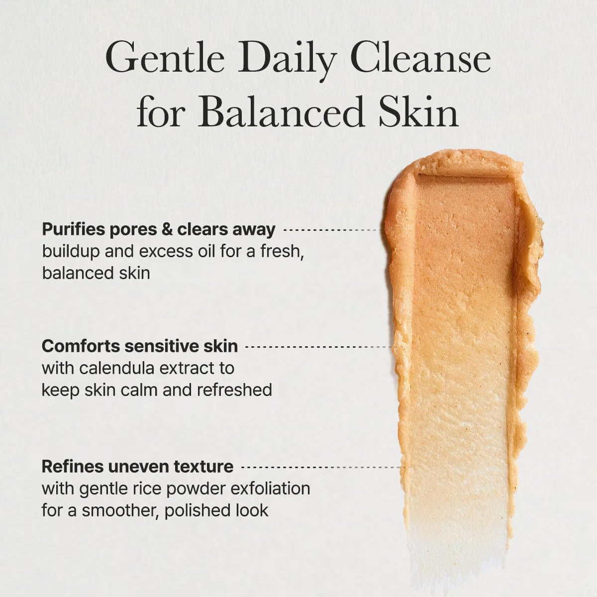 ARENCIA Calendula Rice Mochi Cleanser (1.76oz)